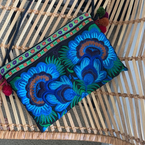 Blue quilted purse - Picture 1 of 1